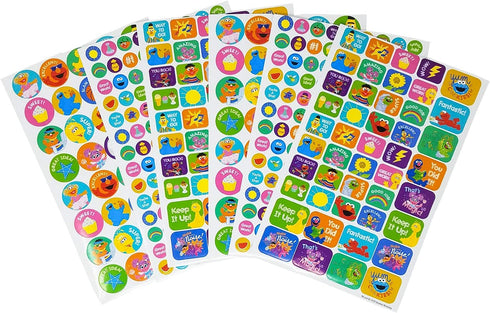 Sesame Street 400+ Fun & Reward Sticker Book | 6 Sheets | Incentive Stickers for Kids | Great for Teachers, Parents, or Caregivers | Incentives, Crafts and Scrapbooking | by Leap Year Publishing