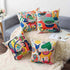 wyooxoo Throw Pillow Covers 18 x 18 Decorative Outdoor Pillow Covers Cushion Covers Kids Cartoon Animal Pillow Cases Set of 4 for Sofa Couch Children Room Bed Chair Home Decor