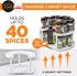 Spice Spinner Two-Tiered Spice Organizer & Holder That Saves Space, Keeps Everything Neat, Organized & Within Reach With Dual Spin Turntables