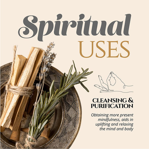 Palo Santo Sticks (20 Pack) ” 100% Natural, High Resin Smudging Sticks from Peru ” Wild Harvested, Sustainably Hand Picked