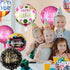 Sharlity Happy Birthday Foil Mylar Helium Balloon, 18" Round Foil Balloon, Pack of 30