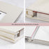 13x13 Photo Album Scrapbook Large Sticky Pages Self Adhesive 4x6 5x7 8x10 Fit Any Size of Photos Stamps Tickets with DIY Cut-Out Window Beige 30 Sheets-White