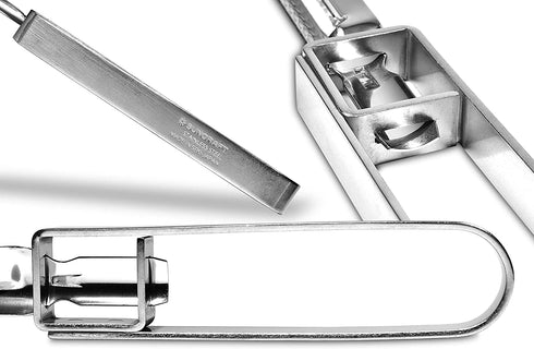 Seki Japan Vegetable Julienne Strips Peeler, dishwasher-safe, stainless steel blade with lade protector, great for cabbage, carrots, and salad