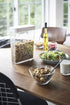 Yamazaki Home Airtight Dry Food Storage Container with Sliding Lid | Kitchen & Pantry Organization | Cereal, Grains, Pasta, and Flour, One Size, White