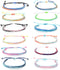 Subiceto 12 Pieces Multicolor String Handmade Braided Bracelet Strand Waterproof Bohemian Bracelets for Women Boho Handcrafted Jewelry Set