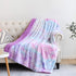 NEWCOSPLAY Super Soft Faux Fur Throw Blanket Premium Sherpa Backing Warm and Cozy Throw Decorative for Bedroom Sofa Floor (Thick-Multi Purple, Throw(40"x50"))