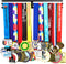 Medal Hanger Awards Holder Display Rack for Sports Medals Use for All Sports Black Steel Medal Hanger Holder,Race Medal Display Holder,Running medal hangers,hanger formedals,BLACK KINGS