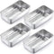 TeamFar Loaf Pan, 9¼" — 5" Bread Loaf Pans Meatloaf Pan Stainless Steel for Baking Bread Cake Lasagna, Healthy & Durable, Oven & Dishwasher Safe - Set of 4