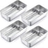 TeamFar Loaf Pan, 9¼" — 5" Bread Loaf Pans Meatloaf Pan Stainless Steel for Baking Bread Cake Lasagna, Healthy & Durable, Oven & Dishwasher Safe - Set of 4
