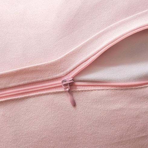 Ashler HOME DECO Pack of 2 Decorative Luxury Style Pink Faux Fur Throw Pillow Case Cushion Cover 18 x 18 Inches 45 x 45 cm