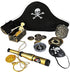 Pirate Party Favors - 100-Piece Toys & Accessories Set with Hats and Eye Patches for Kids Birthday Supplies Decorations