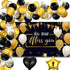 79 Pieces We Will Miss You Party Decorations Black Gold Going Away Party Supplies Balloon and Backdrop Banner Farewell Party Decorations Kit for Retirement Party Office Home Decoration Party Supplies