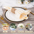 WOHIWO Napkin Rings Set of 12, Farmhouse Napkin Rings Handmade by Natural Water Hyacinth, Woven Napkin Rings for Christmas, Party, Wedding, Supplies for Dinner Table Decoration