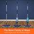 Bona Microfiber Pad 3-Pack includes Dusting, Cleaning, and Deep Cleaning Pad, for Hardwood and Hard-Surface Floors, fits Bona Family of Mops
