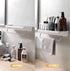 Shower Caddy Wall Mount with Towel Bar, Adhesive Bathroom Shelf Storage Organizer No Drilling Shower Shelf Kitchen Storage Basket Rack Shelves
