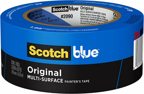 ScotchBlue Original Multi-Surface Painters Tape, 1.88 inches x 60 yards, 2090, 1 Roll