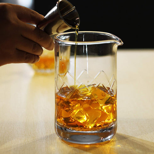 Mixing Glass,Crystal Cocktail Mixing Glass 20 OZ, Stir Glass, Premium Bar Mixing Glass, Mixer Glass-Professional Quality