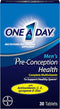 One A Day Men's Pre-Conception Health Multivitamin to Support Healthy Sperm, Supplement for Men with Vitamin C, Vitamin E, Selenium, Zinc, and Lycopene, 30 Count