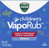 Vicks Children's VapoRub, Topical Cough Suppressant and Analgesic, Relieves Coughs, Minor Aches and Pains, Clinically Proven, Starts Working in Minutes for Fast Relief, For Children Ages 2+, 1.76 OZ