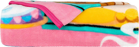 Franco Kids Bedding Super Soft Micro Raschel Throw, 46 in x 60 in, Disney Princess