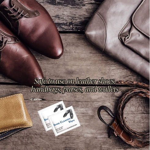 Diamond Wipes Pre-Moistened Shoe Shine Wipes Pack of 50 Individually Wrapped Streak-Free Cleaning Wipes Perfect For Use On Leather Convenient Size For On The Go