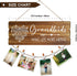 Buecasa Gifts for Grandma from Grandchildren - Grandkids Make Life More Grand Wooden Picture Holder with 6 Heart Clips 15.8x6.0 Inches