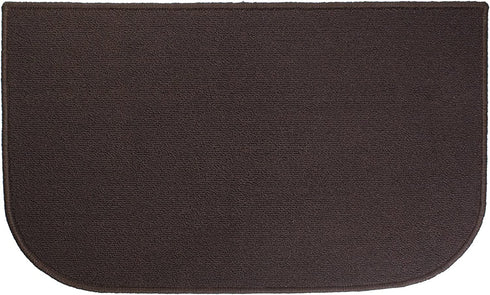 Ritz Accent, Stain Resistant Kitchen Floor Rug, with Non Slip Latex Backing, 18-inch by 30-inch, Chocolate Brown
