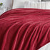 Walensee Fleece Blanket Plush Throw Fuzzy Lightweight (Queen Size 90x90 Red) Super Soft Microfiber Flannel Blankets for Couch, Bed, Sofa Ultra Luxurious Warm and Cozy for All Seasons