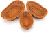 Yarlung 3 Pack Poly-Wicker Woven Breads Baskets, Stackable Oval Fruit Baskets Food Serving Holders for Vegetables, Home, Kitchen, Restaurant, Outdoor, Imitation Rattan Brown, 3 Sizes