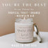Sweet Water Decor You're The Best Candle | Tropical Fruit and Sugared Orange, Summer Scented Soy Wax Candle for Home | 9oz Clear Jar, 40 Hour Burn Time, Made in The USA