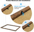 A4 Certificate Frame Set, Set of 6 Wood Picture Frame with High Definition Plexiglass, Rustic A4 Photo Frame Suitable for Wall-Mounted Composite Wood Picture Frames (brown)