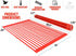 Zulay Kitchen Large 20.5" Roll Up Dish Drying Rack - Heavy Duty Silicone Wrapped Steel Rods Over Sink Dish Drying Rack - Versatile Roll Up Sink Drying Rack & Trivet - Red
