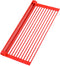 Zulay Kitchen Large 20.5" Roll Up Dish Drying Rack - Heavy Duty Silicone Wrapped Steel Rods Over Sink Dish Drying Rack - Versatile Roll Up Sink Drying Rack & Trivet - Red