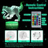 FUFUYOU T-rex Dinosaur Toys, 16 Colors 3D Desk Lamp Dimmable Remote Control Night Light for Kids Age 2 3 4 5 6 7 8-12 Year Old Boys Gifts Room Birthday Christmas