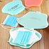 1 Pcs Plastic Masks Case Portable Storage Boxes with Keychain Reusable Case Holder Organizer Face Cover Box with school/Office Blue