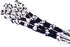 Holy Land Market Tangled Loops Tzitzits (Set of Four) White with Blue Thread - Tassels (with Longer Blue Messiah Thread)