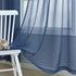 Navy Blue Sheer Curtains 108 Inches Long for Living Room 2 Panel Sets Dark Blue Window Curtains for Bedroom 52x108 Inch Length