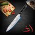 Chef Knife, 8 inch Kitchen Knife Sharp Knifes High Carbon Steel Chopping Knife with Sheath, Pro Chef's Knifes for Meat Cutting with G10 Full Tang Handle and Gift Box