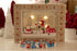 Clever Creations Wooden Christmas Advent Calendar, Countdown to Christmas, LED Holiday Decoration, Battery Operated, Red Winter Scene