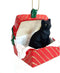 Conversation Concepts Black Shorthaired Tabby Cat Gift Box Red Ornament