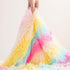 GONAAP Faux Fur Throw Blanket Decorative Super Soft Fuzzy Shaggy Luxurious Cozy Plush Fluffy Long Hair Comfy Microfiber Fleece Reversible for Coach Bed Chair Sofa ?Baby Rainbow 50"X60"?