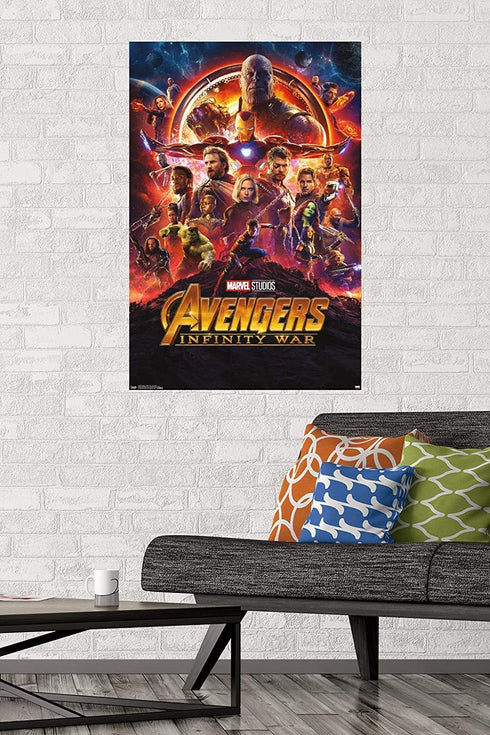 Trends International Avengers: Infinity War-One Sheet Wall Poster, 22.375" x 34", Multicolor