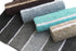 Chardin Home Cordural Stripes Bath Mat, Set of 2 Bath Rugs (17 Inches x24 Inches & 21 Inches x34 Inches) | Non Slip Bathroom Rug, Machine Washable, Plush, Highly Absorbent | Mint Green & Grey