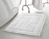 Jean Pierre Stonewash Racetrack Bath Rug | Cotton | Premium Bathroom Décor | Machine Washable | Highly Absorbent | Measures 21? x 34? | White\