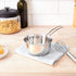 K¼chenprofi Stainless Steel Saucepan with Clad Bottom, 16-Ounce,Silver