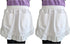 CRB Fashion Womens Retro Waist Apron with Pockets for Cooking Costume 2 PACK (White)