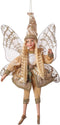 Fairy Christmas Tree Decorations Red Elf Ornament Golden Elves Home Decor Handmade Doll Angel Wings Girl Gifts PICUKI Holiday Collectible Figurines Kawaii Room Decor