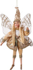 Fairy Christmas Tree Decorations Red Elf Ornament Golden Elves Home Decor Handmade Doll Angel Wings Girl Gifts PICUKI Holiday Collectible Figurines Kawaii Room Decor