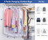 AOODA 40" Clear Garment Bags for Hanging Clothes Transparent Suit Bags for Closet Storage Coat Cover Protector for Sweater, Jacket, 4 Packs