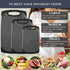 Plastic Cutting Board, 3 Pieces Dishwasher Safe Cutting Boards with Juice Grooves, Easy Grip Handle, Non-Slip, with Grinding Area for Grinding Garlic and Ginger
